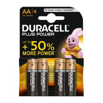 Duracell plus power batterij alkaline AA 4-blister