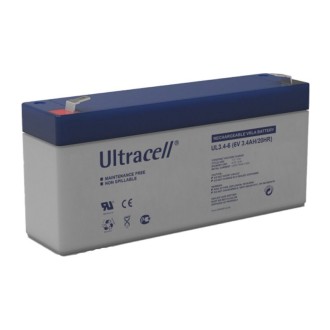 Ultracell oplaadbare Loodaccu 6 Volt 3.4Ah