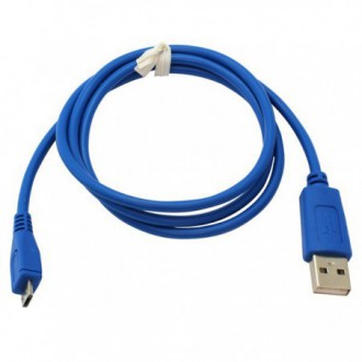 Micro USB kabel 0,95m blauw