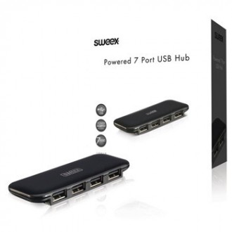 Sweex 7-poorts USB-hub met voeding