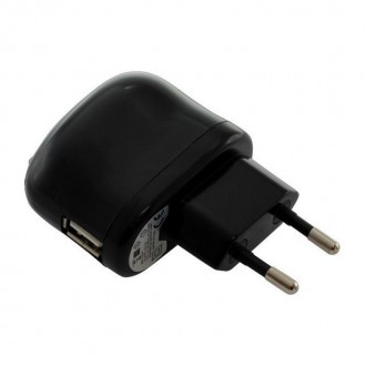 Laadadapter USB  2.1A zwart voor bv Apple iPad